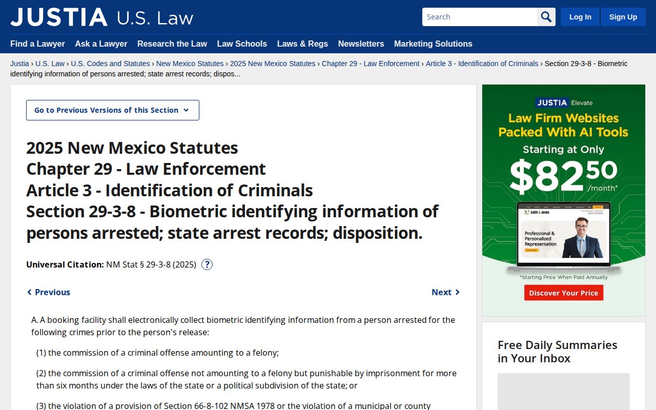 New Mexico arrest photograph law for Colfax County released inmate mugshots
